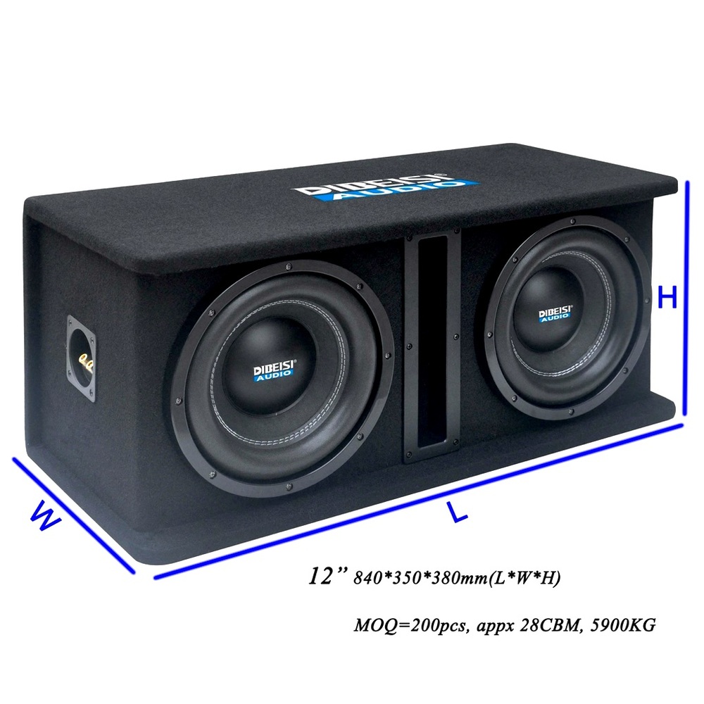 Ported Subwoofer enclosure for 12” Subs